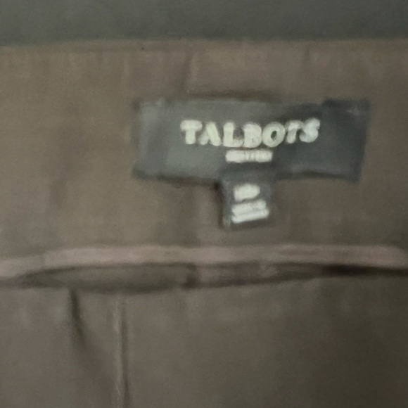 TALBOTS HERITAGE BROWN ANKLE SIZE 14 PETITE PANTS. INSEAM 28” WAIST 17” (34”) - Picture 6 of 7